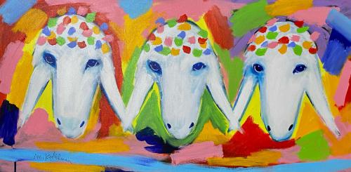 -Colorful-3-Sheeps-Painting